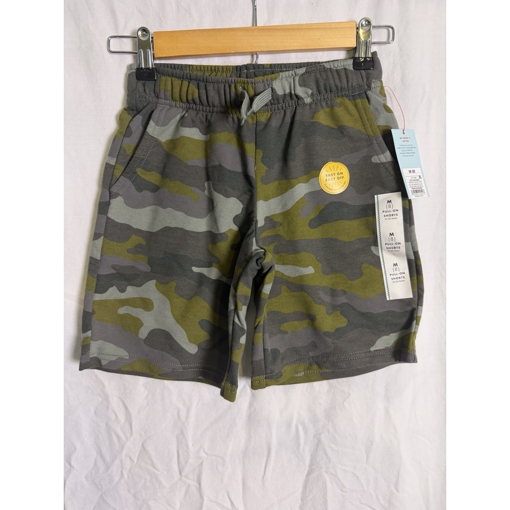 Cat Jack Boys Camo Elastic Waist Pull On Casual Shorts Sz M 8 NWT